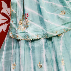 CHINON HANDWORK LEHERIYA LEHENGA