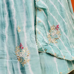 CHINON HANDWORK LEHERIYA LEHENGA
