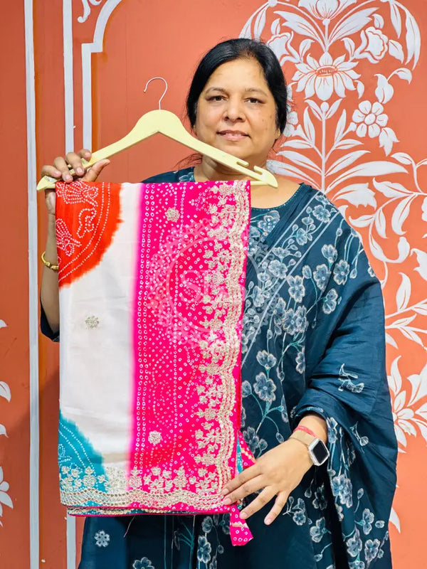 CHINON MANDALA BIG BOOTA SAREE