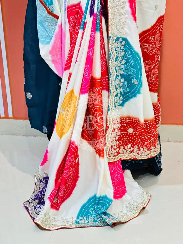 CHINON MANDALA BIG BOOTA SAREE