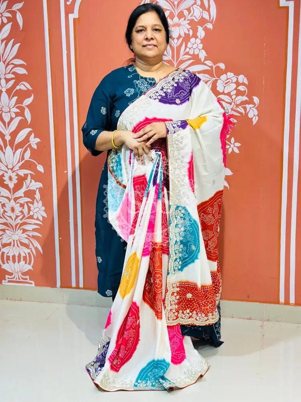 CHINON MANDALA BIG BOOTA SAREE