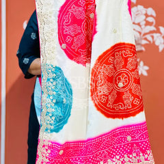 CHINON MANDALA BIG BOOTA SAREE