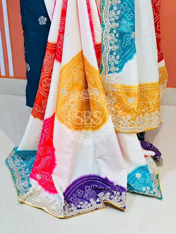 CHINON MANDALA BIG BOOTA SAREE