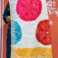 CHINON MANDALA BIG BOOTA SAREE