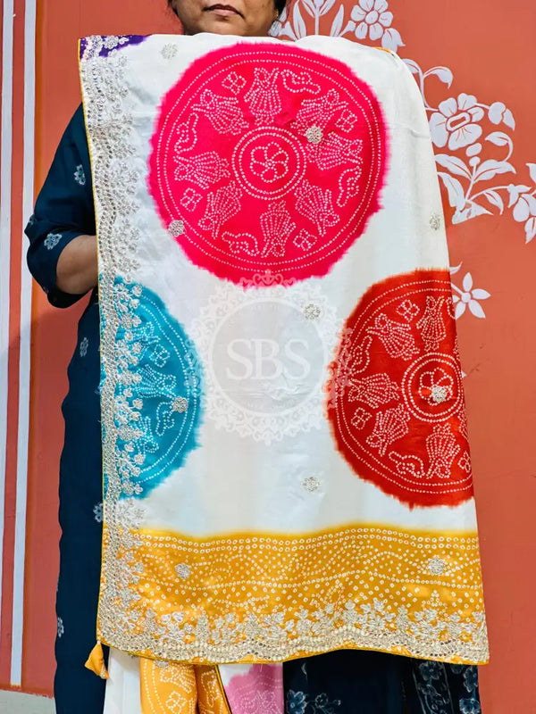 CHINON MANDALA BIG BOOTA SAREE