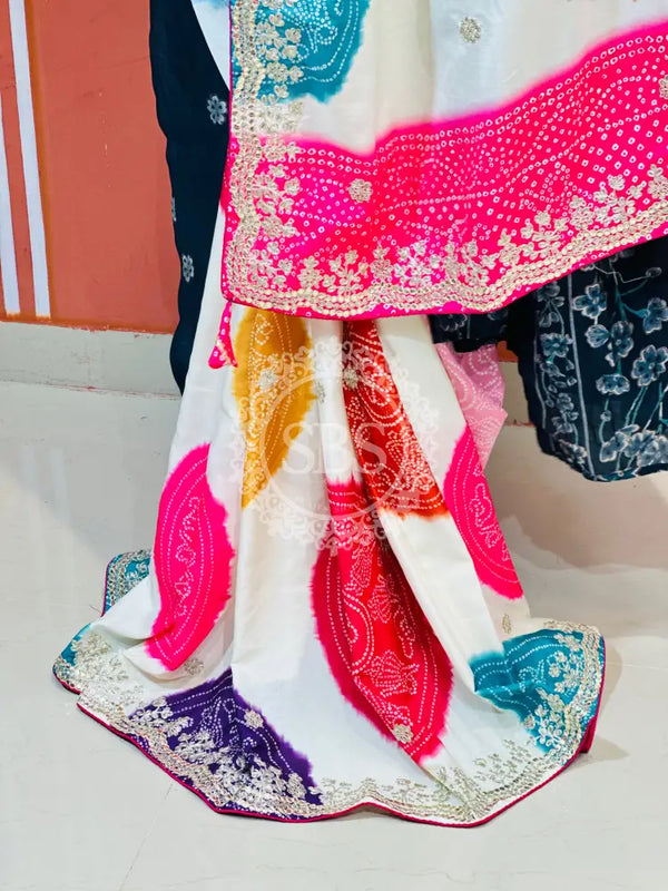 CHINON MANDALA BIG BOOTA SAREE