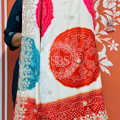 CHINON MANDALA BIG BOOTA SAREE