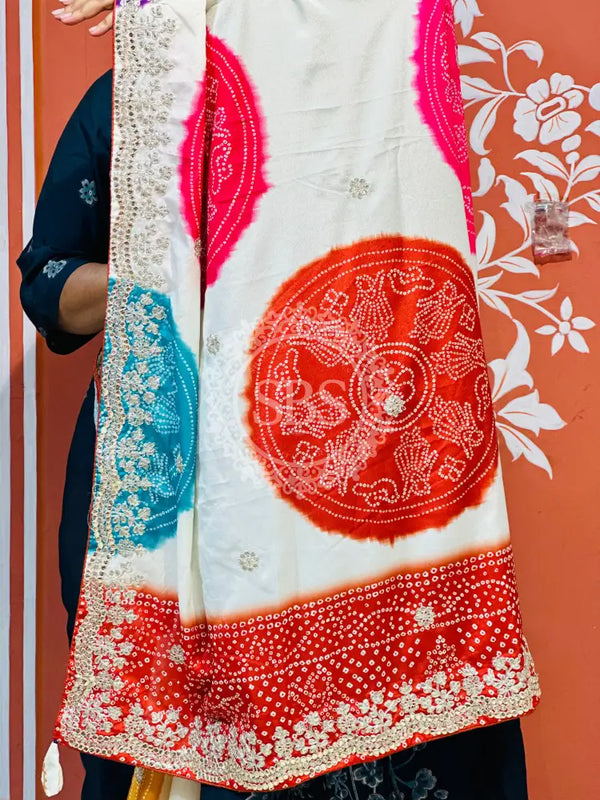 CHINON MANDALA BIG BOOTA SAREE