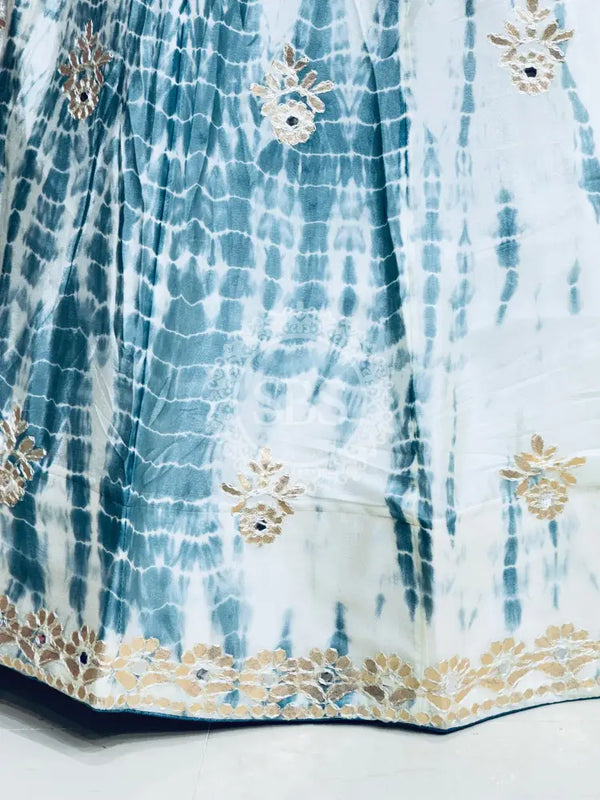 CHINON SHIBORI HANDWORK GOTA PATTI LEHENGA