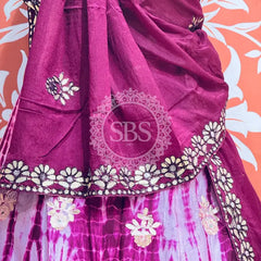 CHINON SHIBORI HANDWORK GOTA PATTI LEHENGA