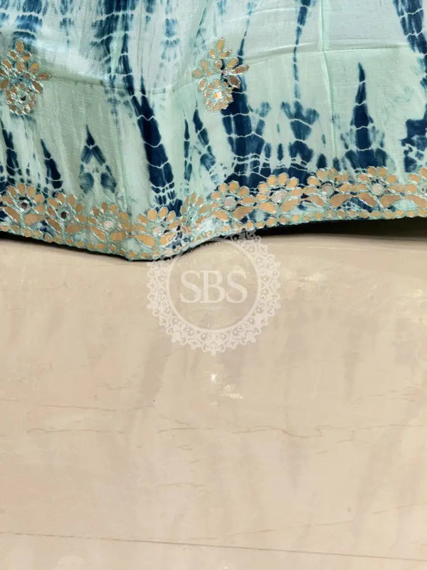 CHINON SHIBORI HANDWORK GOTA PATTI LEHENGA