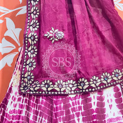 CHINON SHIBORI HANDWORK GOTA PATTI LEHENGA