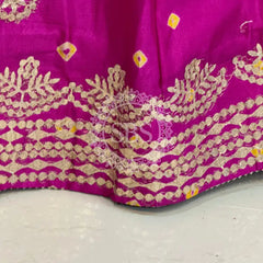 CHINON SHIBORI HANDWORK GOTA PATTI LEHENGA
