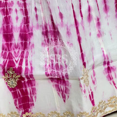 CHINON SHIBORI HANDWORK GOTA PATTI LEHENGA