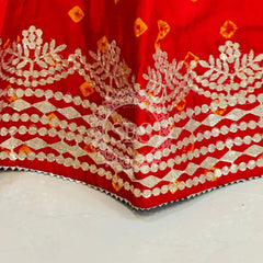 CHINON SHIBORI HANDWORK GOTA PATTI LEHENGA