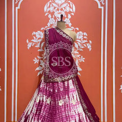 CHINON SHIBORI HANDWORK GOTA PATTI LEHENGA