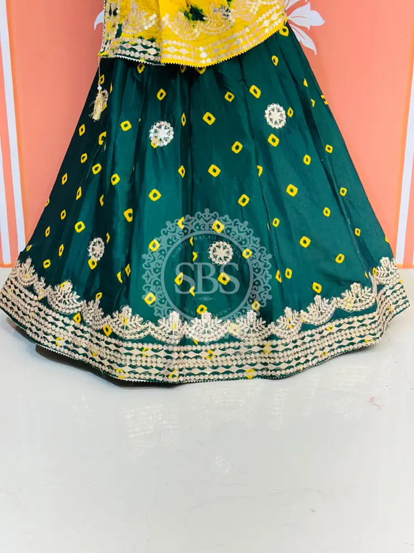 CHINON SHIBORI HANDWORK GOTA PATTI LEHENGA
