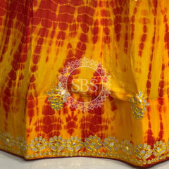 CHINON SHIBORI HANDWORK GOTA PATTI LEHENGA