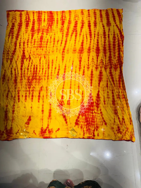 CHINON SHIBORI HANDWORK GOTA PATTI LEHENGA