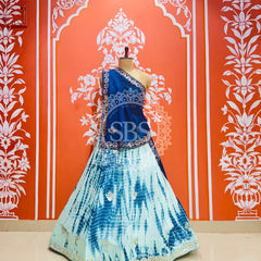 CHINON SHIBORI HANDWORK GOTA PATTI LEHENGA