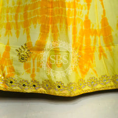 CHINON SHIBORI HANDWORK GOTA PATTI LEHENGA