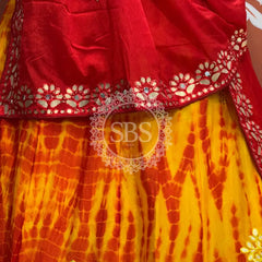 CHINON SHIBORI HANDWORK GOTA PATTI LEHENGA