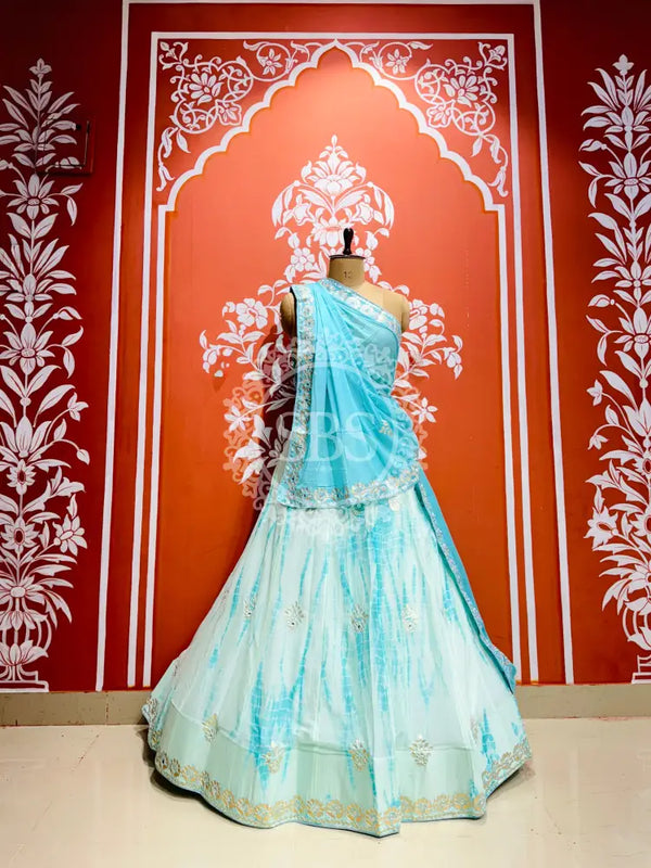 CHINON SHIBORI HANDWORK GOTA PATTI LEHENGA