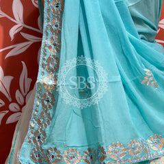 CHINON SHIBORI HANDWORK GOTA PATTI LEHENGA