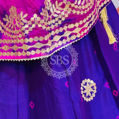 CHINON SHIBORI HANDWORK GOTA PATTI LEHENGA