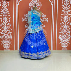 CHINON SHIBORI HANDWORK GOTA PATTI LEHENGA