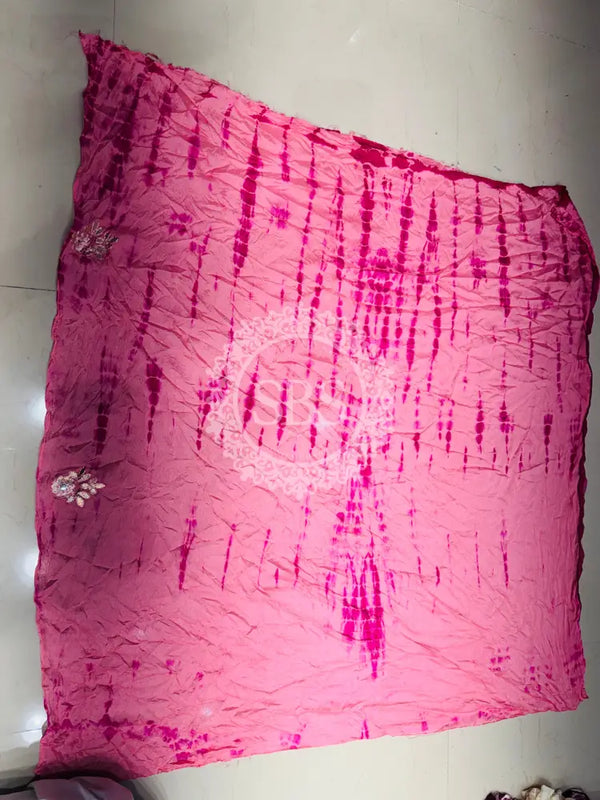 CHINON SHIBORI HANDWORK GOTA PATTI LEHENGA