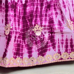 CHINON SHIBORI HANDWORK GOTA PATTI LEHENGA