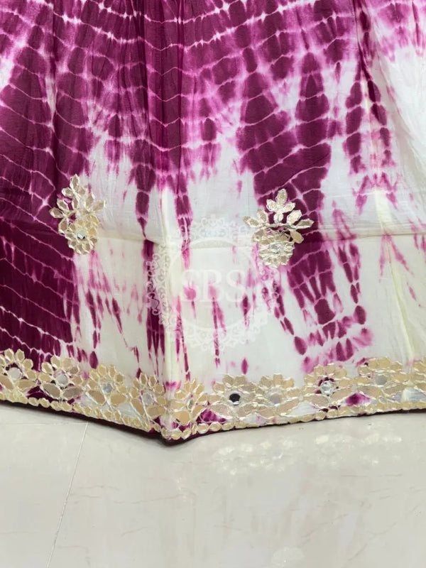 CHINON SHIBORI HANDWORK GOTA PATTI LEHENGA