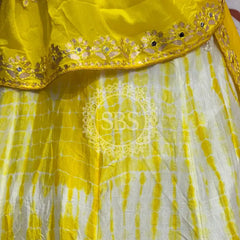 CHINON SHIBORI HANDWORK GOTA PATTI LEHENGA