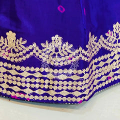 CHINON SHIBORI HANDWORK GOTA PATTI LEHENGA