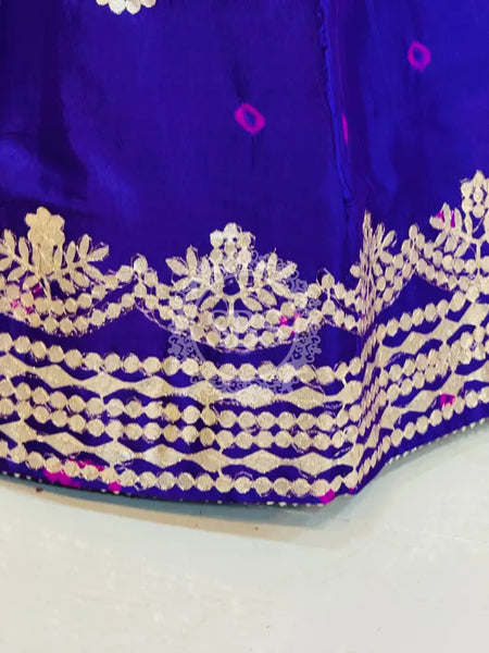 CHINON SHIBORI HANDWORK GOTA PATTI LEHENGA