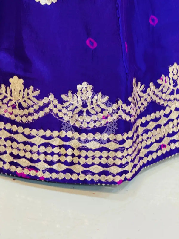 CHINON SHIBORI HANDWORK GOTA PATTI LEHENGA