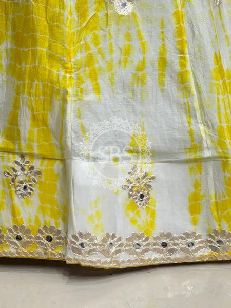 CHINON SHIBORI HANDWORK GOTA PATTI LEHENGA