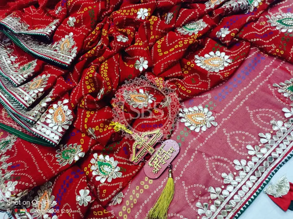 CHUNARI PEELIYA SAREE