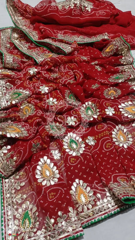 CHUNARI PEELIYA SAREE