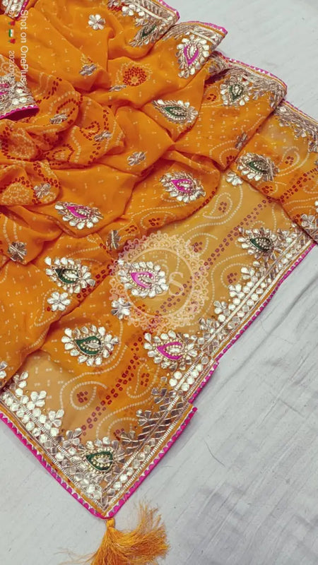 CHUNARI PEELIYA SAREE