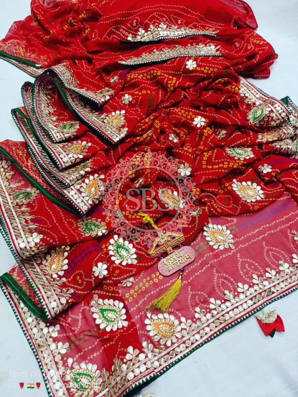 CHUNARI PEELIYA SAREE