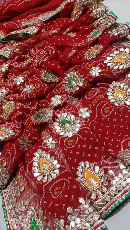 CHUNARI PEELIYA SAREE