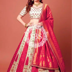 COSMOS BANARSI HEAVY HANDWORK LEHENGA