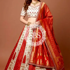 COSMOS BANARSI HEAVY HANDWORK LEHENGA