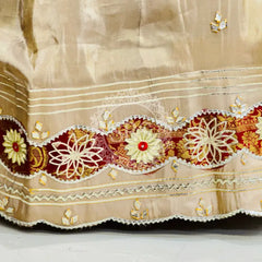 COSMOS TISSUE SILK LEHENGA WITH GHATCHOLA DUPATTA