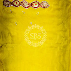 COSMOS TISSUE SILK LEHENGA WITH GHATCHOLA DUPATTA