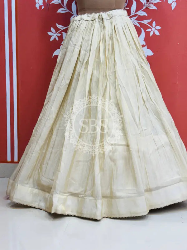 COSMOS TISSUE SILK SKIRT White / Free Size