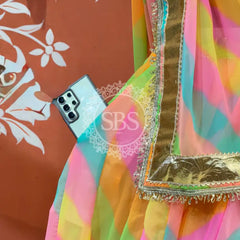 COTTON CANDY 7 metre Lehenga Multi / Free Size