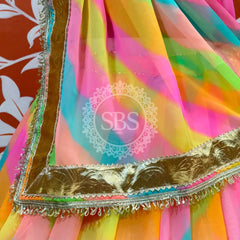 COTTON CANDY 7 metre Lehenga Multi / Free Size